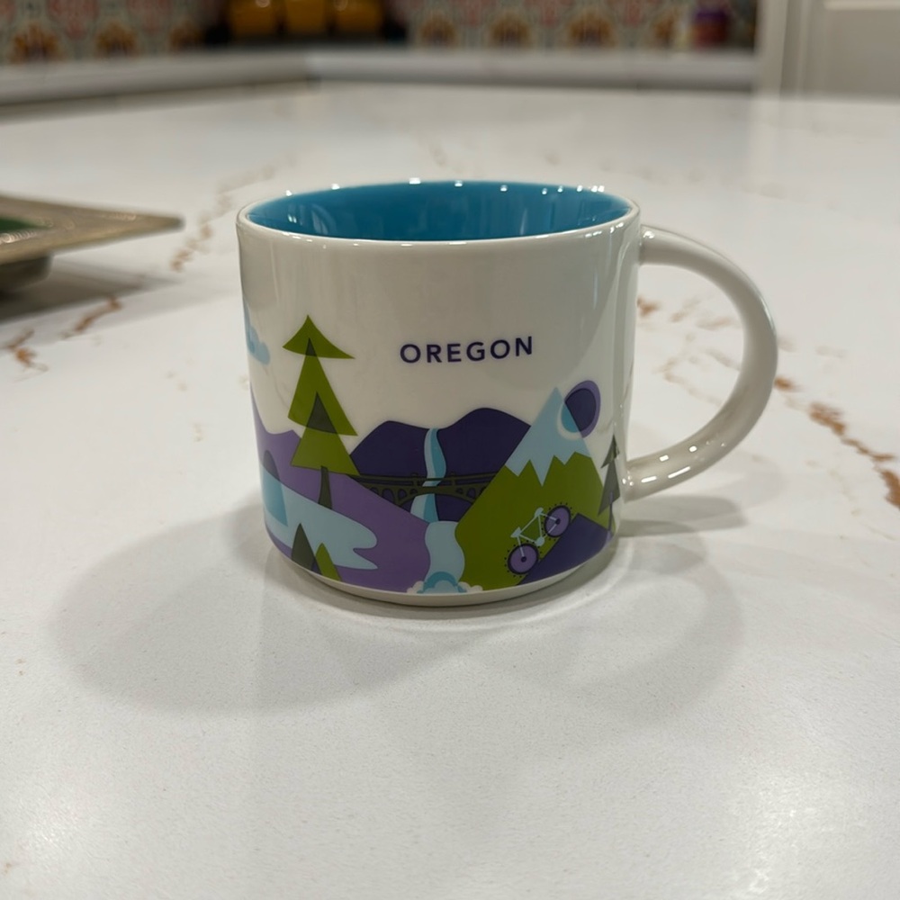 Starbucks Oregon Scenic Mug You Are Here Collection Coffee Cup